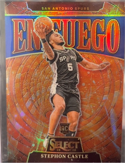2024-25 Panini Select #15 Stephon Castle En Fuego — front