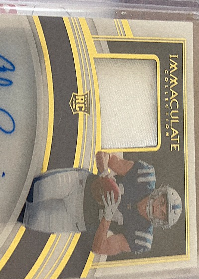 2022 Panini Immaculate Collection Rookie Patch Autograph Detroit Lions Player — front