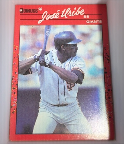 1990 Donruss #335 Jose Uribe — front