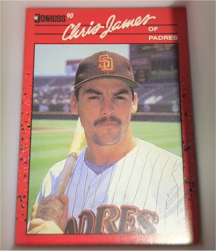 1990 Donruss #323 Chris James — front