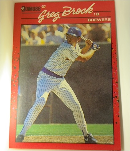 1990 Donruss #293 Greg Brock — front