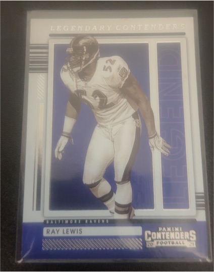 2021 Panini Contenders Legendary Contenders #LGD-RLE Ray Lewis — front