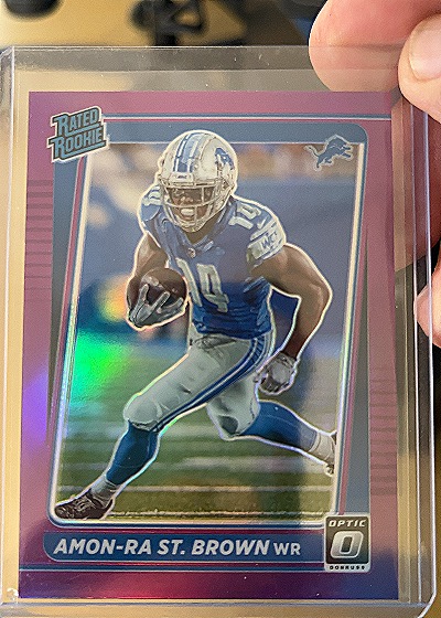 2021 Donruss Optic #P-284 Amon-Ra St. Brown — front