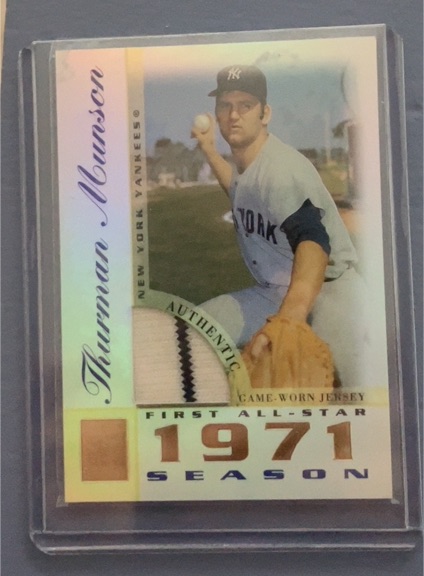 2003 Topps Tribute Perennial All-Star Edition Relics #TR-TM Thurman Munson — front