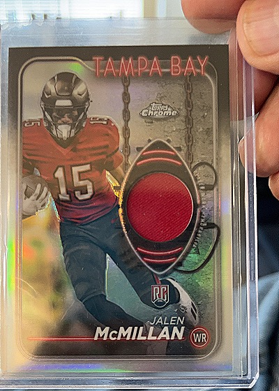 2024 Topps Chrome Rookie Relic #CRR-JMC Jalen McMillan — front