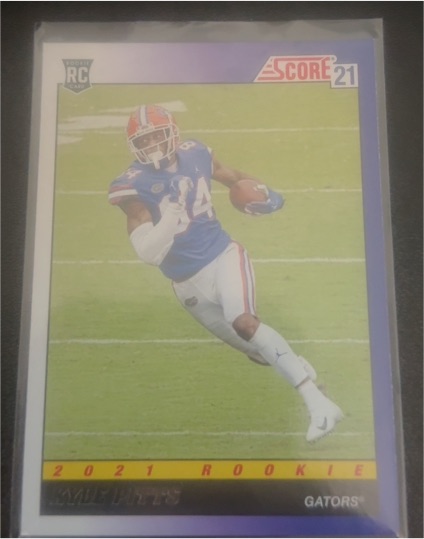 2021 Panini Score #TB6 Kyle Pitts 1991 Throwback Rookie — front