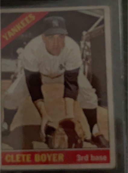 1966 Topps #9 Clete Boyer — front
