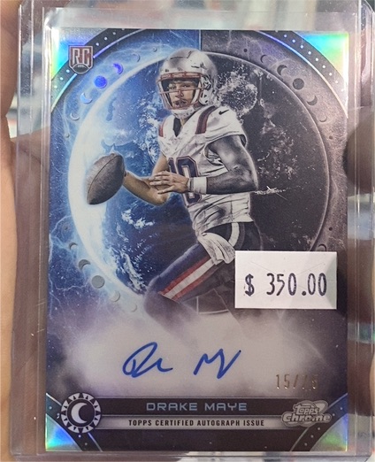 2024 Topps Cosmic Chrome - Equinox Autographs Drake Maye #EQA-DM — front
