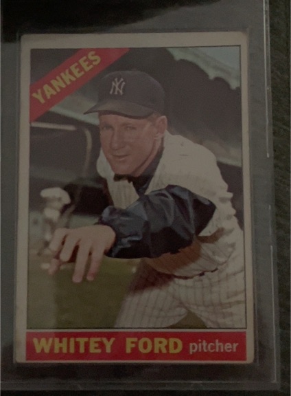 1966 Topps #160 Whitey Ford — front