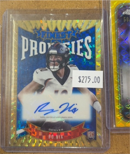 2024 Topps Finest Prodigies Autographs #P-BN Bo Nix — front