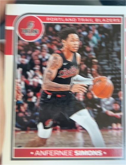 2024-25 Panini Hoops #127 Anfernee Simons — front