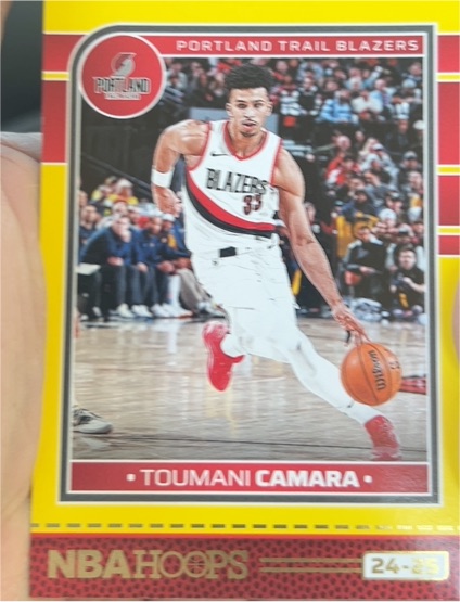 2024-25 Panini Hoops #196 Toumani Camara — front