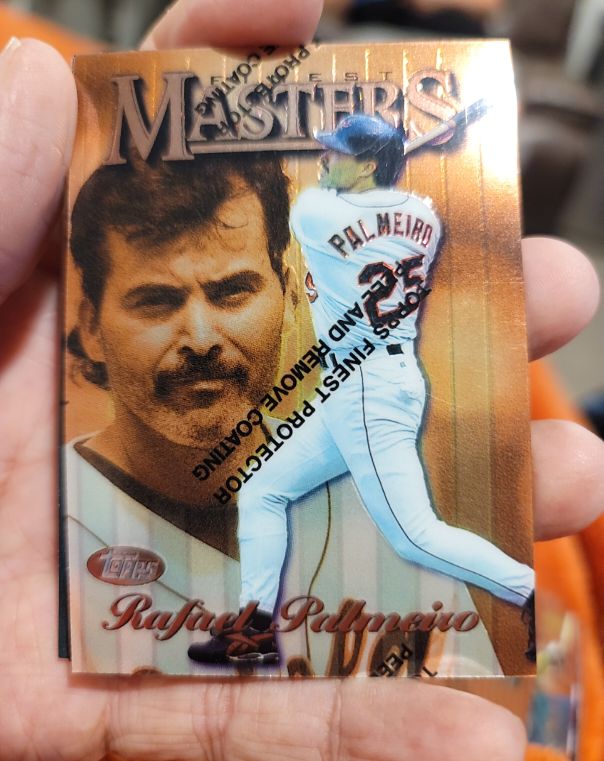 1997 Topps Finest Masters #60 Rafael Palmeiro — front