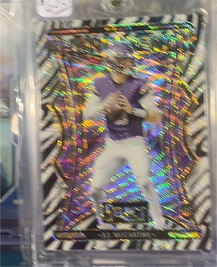 2020 Panini Select Club Level Zebra Die-Cut Prizm SSP #231 Peyton Manning — front