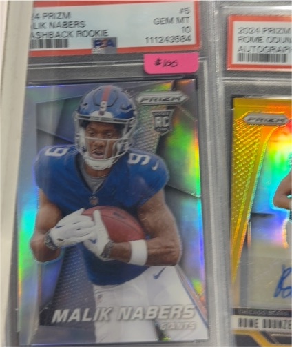2024 Panini Prizm #5 Malik Nabers RC Silver Flashback Rookie — front