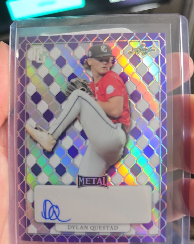 2022 Leaf Metal Perfect Game Dylan Questad — front