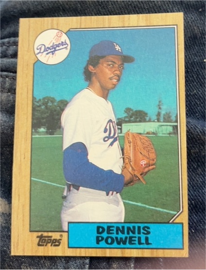 1987 Topps #47 Dennis Powell — front