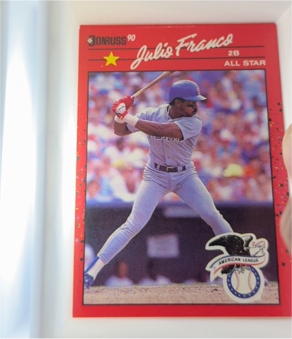 1990 Donruss #701 Julio Franco All Star — front