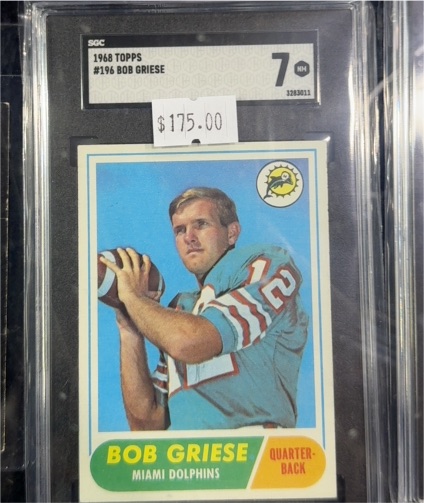 1968 Topps #196 Bob Griese — front