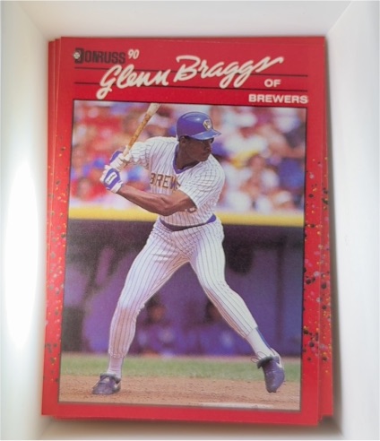 1990 Donruss #90 Glenn Braggs — front