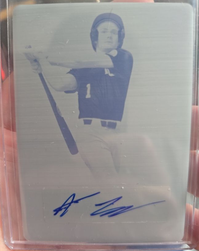 2022 Leaf Perfect Game Printing Plate Autograph # Unknown — front