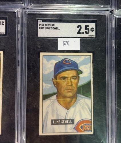 1951 Bowman #322 Luke Sewell — front