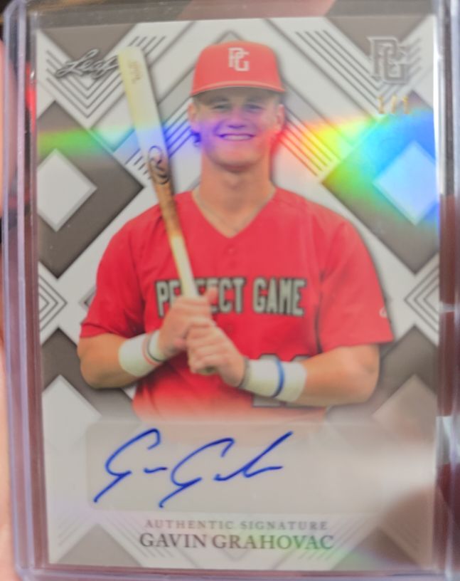 2022 Leaf Metal Perfect Game #BA-GL1 Gavin Grahovac — front