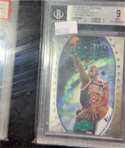 1997-98 Skybox Metal Universe Championship Galaxy #1 Michael Jordan — front