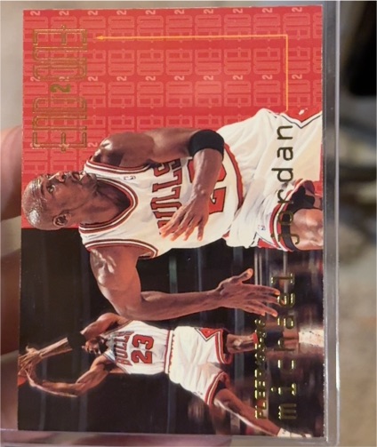 1995-96 Fleer #9 Michael Jordan End 2 End — front