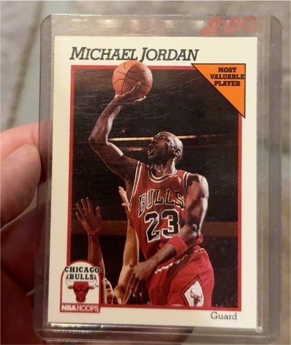 1991-92 Hoops #30 Michael Jordan — front