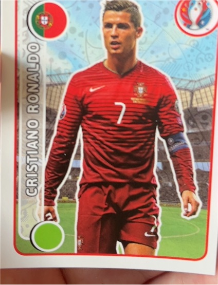 2016 Panini UEFA Euro #597 Cristiano Ronaldo — front