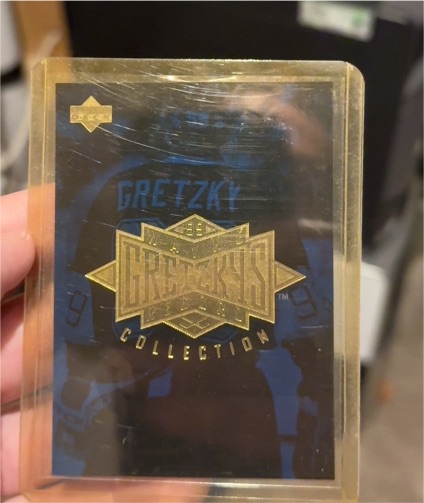 1995-96 Upper Deck Wayne Gretzky Collection Header Card — front