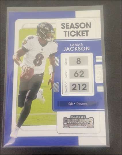 2021 Panini Contenders #7 Lamar Jackson — front