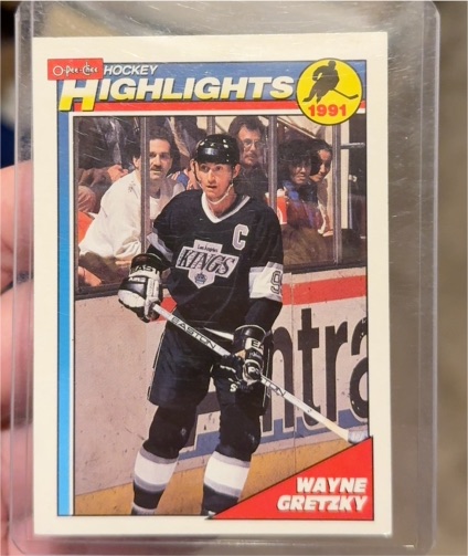 1991-92 O-Pee-Chee #201 Wayne Gretzky — front