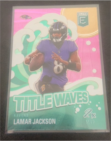 2024 Panini Donruss Elite #1 Lamar Jackson Title Waves — front