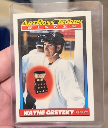 1991-92 O-Pee-Chee #522 Wayne Gretzky Art Ross Trophy Winner — front