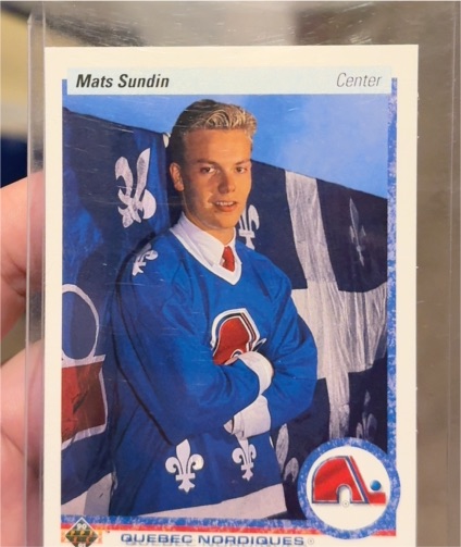 1990-91 Upper Deck #365 Mats Sundin Rookie Card — front