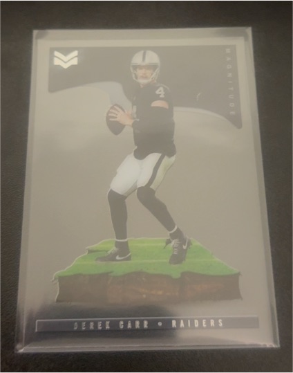 2021 Panini Chronicles Magnitude #MAG-21 Derek Carr — front