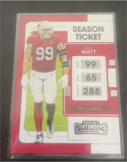 2021 Panini Contenders #3 J.J. Watt — front