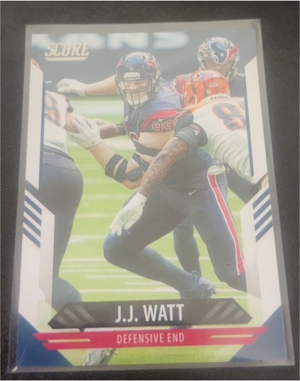 2021 Panini Score #158 J.J. Watt Houston Texans — front