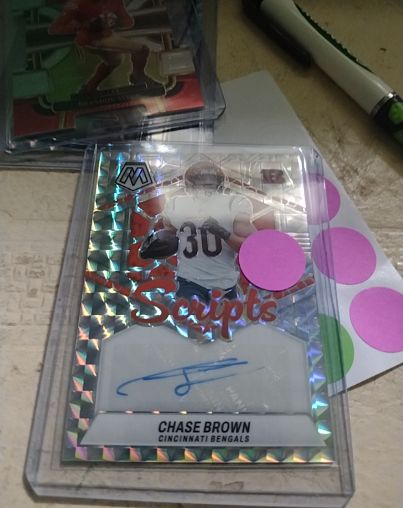2024 Panini Mosaic Scripts Chase Brown — front
