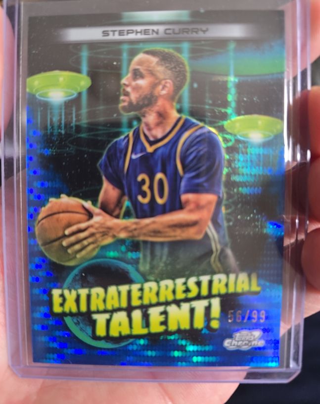 2023-24 Topps Chrome Cosmic #ET-13 Stephen Curry Extraterrestrial Talent — front
