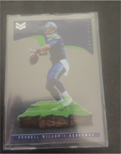 2021 Panini Chronicles Stars & Stripes Magnitude #MAG-26 Russell Wilson — front