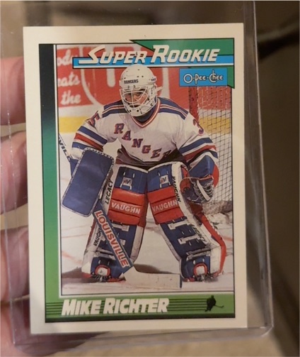 1991-92 O-Pee-Chee Super Rookie #11 Mike Richter — front