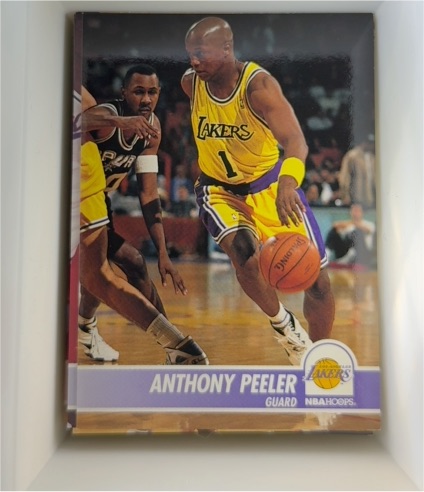 1994 NBA Hoops #1 Anthony Peeler — front