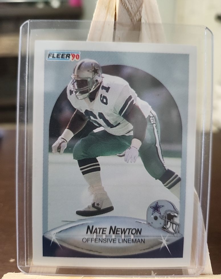 1990 Fleer #393 Nate Newton — front