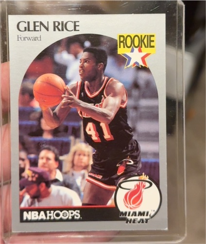 1990 NBA Hoops #168 Glen Rice Rookie — front