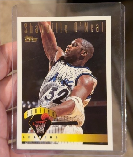 1995-96 Topps #6 Shaquille O'Neal — front