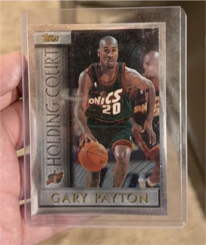 1996-97 Topps Holding Court #HC14 Gary Payton — front