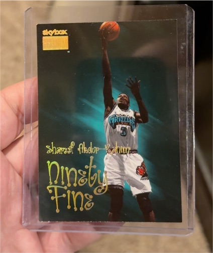 1998-99 Skybox Premium #201 Shareef Abdur-Rahim Ninety Fine — front